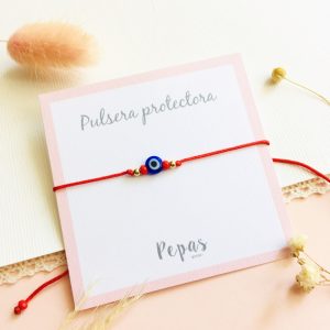 Pulsera de Hilo con Dije de Ojo Turco