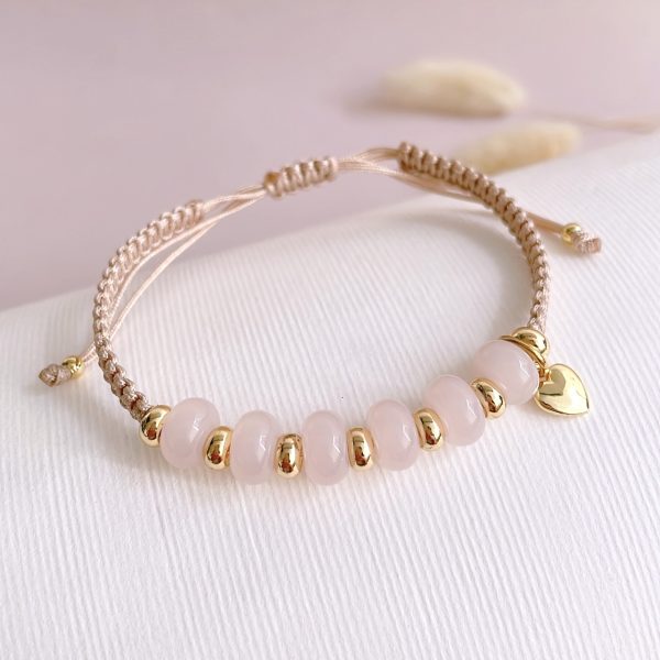 Pulsera Tejida con Dije de Corazón