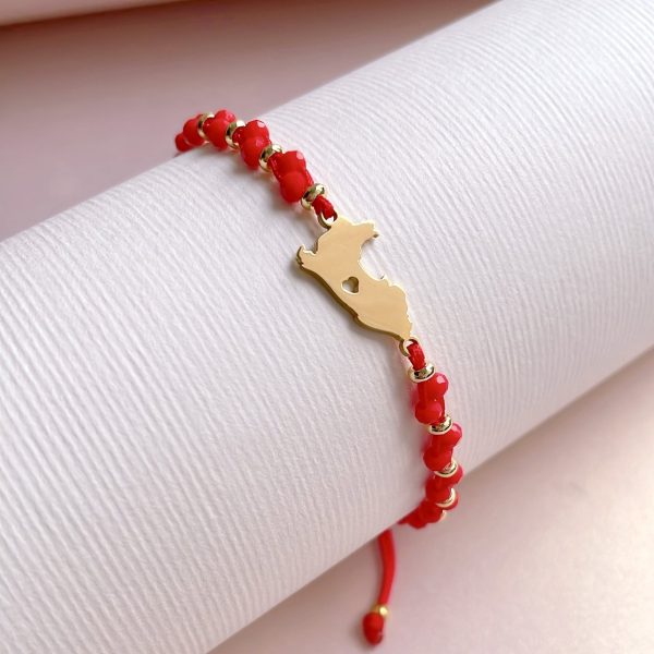 Pulsera de Muranos con Dije de Mapa - Imagen 2