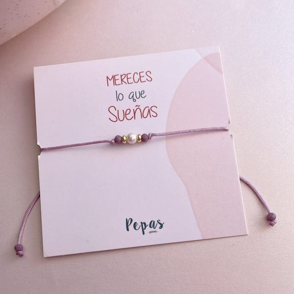 Pulsera de Hilo con Perla