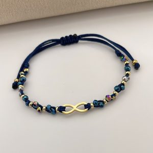 Pulsera de Muranos con Dije de Infinito