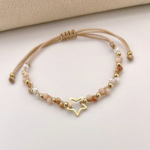 Pulsera de Muranos con Dije de Estrella