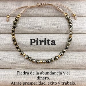 Pulsera de Hilo con Piedras Naturales