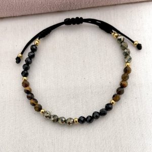 Pulsera de Hilo con Piedras Naturales